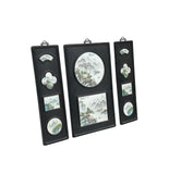 Chinese Mountain River Porcelain Painting Wall Panel 3 Pieces Set GB074GB075S