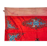 Vintage Chinese Red Silk Auspiciousness Embroidery Tapestry Art GB106S