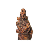 Vintage Chinese Boxwood Carved General Guan Kwan Kong Figure GB302S