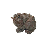 Quality Boxwood Carved Chinese Fortune Toad, Money Frog Statue Figure GB307S