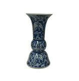 Chinese Blue White Double Happiness Graphic Porcelain Vase GB598S / ws865