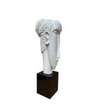 White Artistic Modern Fiber Glass Figurative Display Sculpture Art GB626S