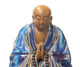 Fine Chinese Shiwan-Style Ceramic Luohan Amitabha in Deep Sea Glaze GB653S