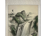 Chinese Oriental Ink Brush Water Mountain Scenery Scroll Painting GB654S f372