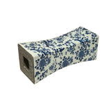 Chinese Blue White Porcelain Flowers Pillow Shape Display Art GB665S