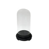 12" Vintage Glass Transparent Dome Shape Round Display Case GB738S