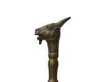 Vintage Metal Goat Head Shape Handle Walking Stick GB751S