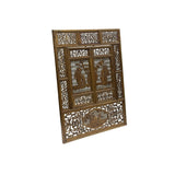 Chinese Scholars Student Motifs Wood Wall Panel Window Screen GB785S