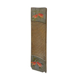 Vintage Restored Gray Flower Graphic Washing Board Wood Panel Art JK267S