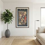 Large Chinese Canvas Art of Part of Sixteen Arhats with Guards Theme cs7163S