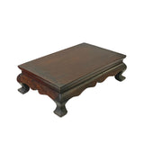 Chinese Brown Wood Rectangular Table Top Stand Display Easel ws3025S