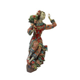 Chinese Oriental Porcelain Qing Style Dressing Peach Lady Figure ws3115S