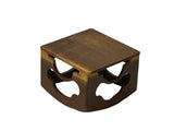Natural Light Wood Polished Square Openwork Display Stand Holder GB734S