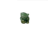 1" Tiny Jade Stone Carved Fortune Pixiu Display Figure Pendant GB771S
