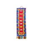 Vintage Tibetan Style Treasure Symbol Wall Hanging Tapestry Fabric Art GB789S