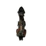 Vintage Rustic Metal Fengshui Kirin Incense Burner Display Art Figures GB801S
