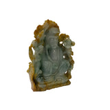 Chinese Natural Stone Bodhisattva Kwan Yin Tara Buddha Statue ws3249S