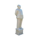 Vintage Off White 59 Inches Tall Porcelain Chairman Mao Art Figure cs1212S