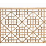 Vintage Restored Oriental Zen Geometric Rustic Raw Wood Wall Panel ws3348S