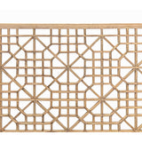 Vintage Restored Oriental Zen Geometric Rustic Raw Wood Wall Panel ws3348S