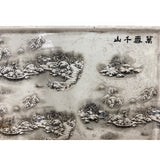 Distressed Off White Porcelain Snow Trees Rectangular Display Plate ws3201S