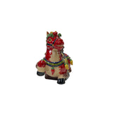 Handmade Red Small Ceramic Artistic Horse Figure Display Art ws3235S