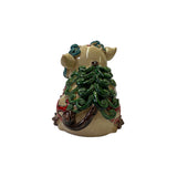 Handmade Off White Small Ceramic Artistic Piggy Figure Display Art ws3236S