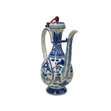 Oriental Blue White Wine Jar Shape Ceramic Porcelain Art Vase Jar JK280S