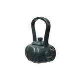 Vintage Chinese Gray Blue Persimmon Shape Zisha Clay Teapot Art Display JK297S