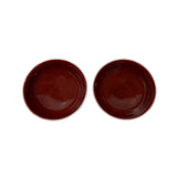 Pair Chinese Porcelain Oxblood Red Glaze Cup Display Art JK308S