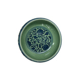 Chinese Celadon Blue Glaze Flower Porcelain Plate Bowl Display Art jk288S