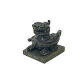 Hand Carved Chinese Green Stone Pixiu Fengshui Figure Small Size n329S
