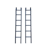 Pair Black Metal Ladder Shape Display Towel Rack Wall Panel ws3211S