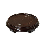 4" Dark Brown Round Inside Flare Curve Legs Wood Stand Riser Easel st1012AS