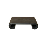 5" Matte Black Wood Scroll Legs Rectangular Display Stand Riser Easel st1204S