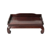 Chinese Rosewood Handmade Daybed Chaise Miniature Display Art st1206S