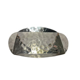 Artistic Hand Punch Marks Stainless Steel Display Large Rectangular Plate Tw004S