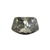 Artistic Hand Punch Marks Stainless Steel Square Display Serving Plate Tw017S