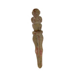 Tan Brown Color Stone Erosion Mark Artistic Dagger Shape Display Art ws3467S