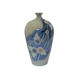 Artistic Pastel Flower Pattern Porcelain Round Body Small Mouth Vase ws3537S
