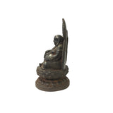 Vintage Iron Metal Finish Rustic Happy Buddha Display Figure ws3564S