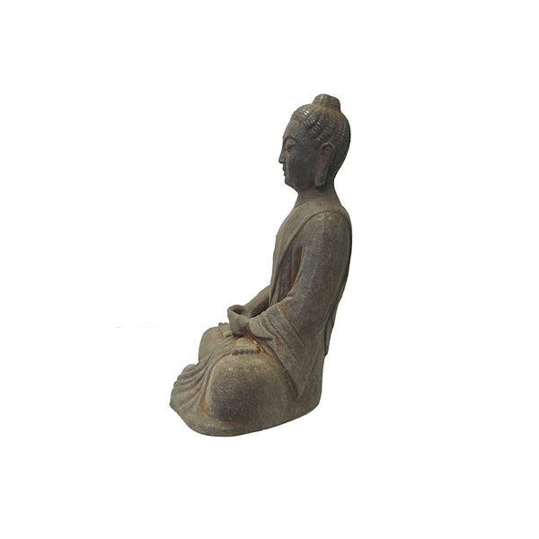 Iron Rustic Sitting Buddha Gautama Amitabha Shakyamuni Statue ws3569S