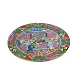Chinese Oriental Canton Porcelain People Scenery Display Plate Decor ws3630S