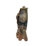Vintage Chinese Soapstone Floral Carving Display Vase Art ws3678S