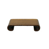 5" Brown Wood Scroll Legs Rectangular Display Stand Riser Easel ws4032S