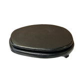 4.25" Black Wood Uneven Oval Shape Display Stand Riser Easel ws4104S