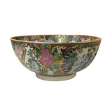 Chinese Vintage Famille Rose People Scenery Porcelain Art Bowl ws4399S