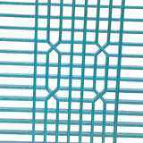 Vintage Rustic Pastel Blue Green Grid Geometric Wood Wall Panel ws4548S