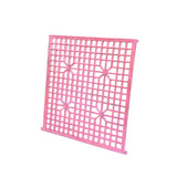 Vintage Rustic Pink Stars Grid Geometric Wood Wall Panel ws4552S