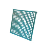 Vintage Rustic Teal Blue Grid Geometric Wood Wall Panel ws4553S